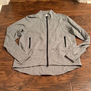 CAbi Gray Casual Zip-Up Jacket